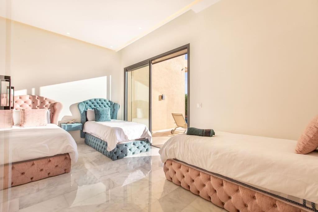 Villa Hawai, Ss Vis A Vis Avec Espace De Sport , Piscine Chauffee Marrakesh Eksteriør billede