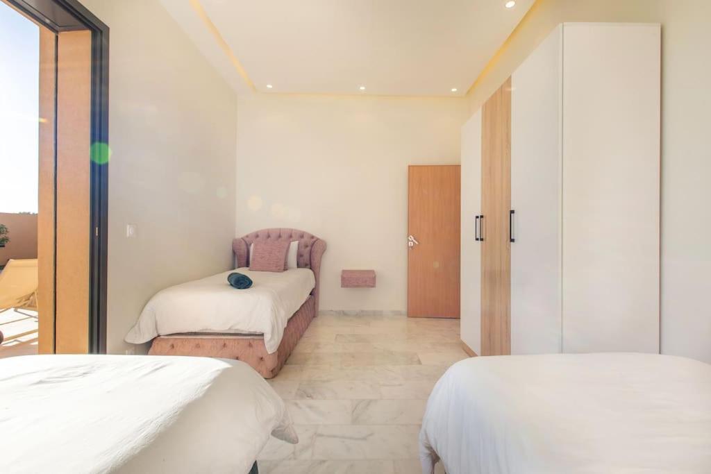 Villa Hawai, Ss Vis A Vis Avec Espace De Sport , Piscine Chauffee Marrakesh Eksteriør billede